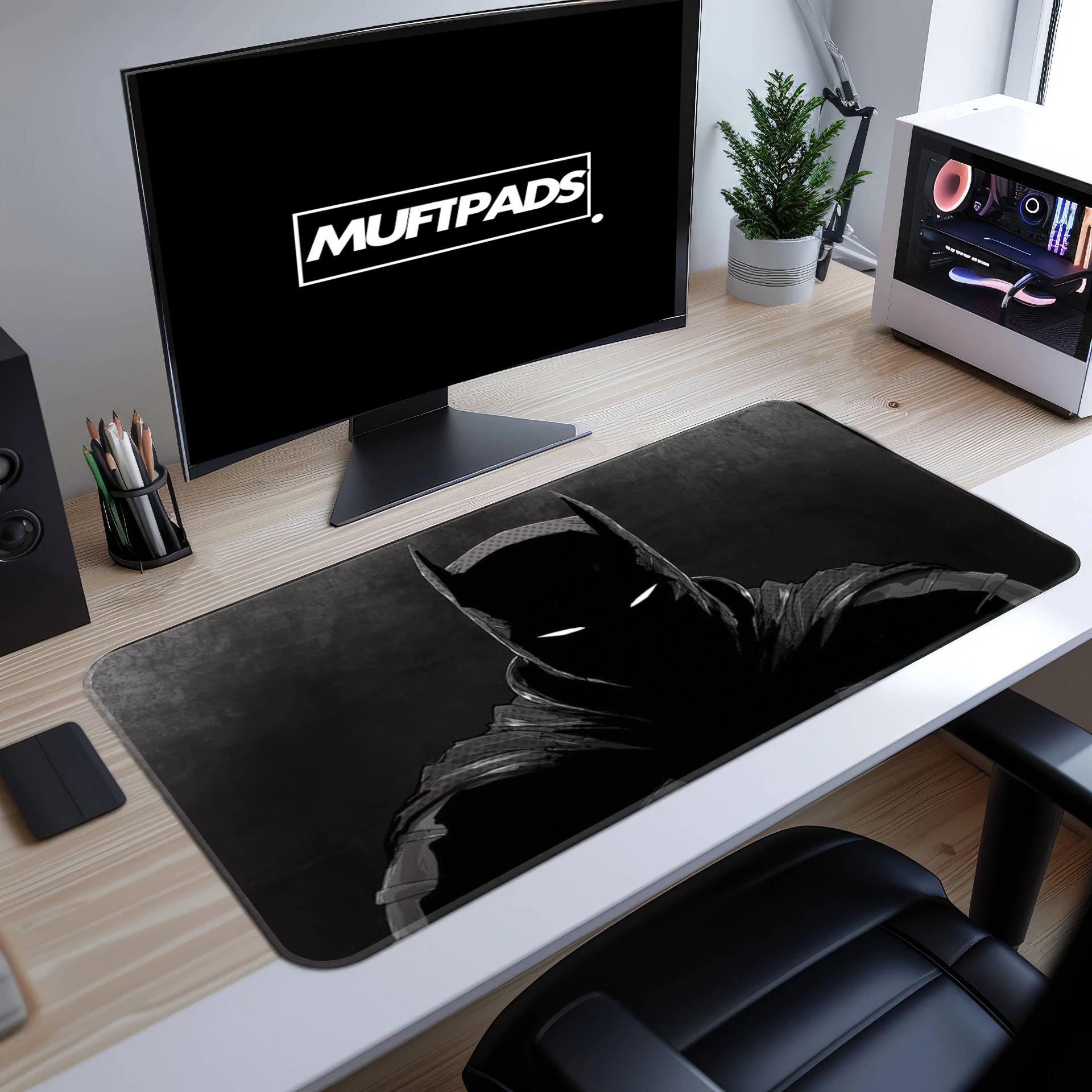 Noir Comic DeskMat, Gaming Desk Mat, Geek placemat, Colorful Large Desk Pad, Eco-Friendly Desk pad, Colored Large Mouse Pad, Comic Fan Gift.