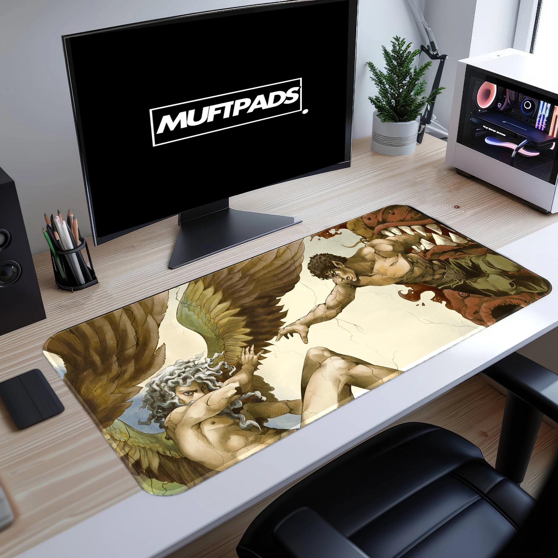 Berserk Desk Mat Manga GUTS Playmat Anime Griffith Mouse Pad Merch Gift Femto Manga Gaming Mat