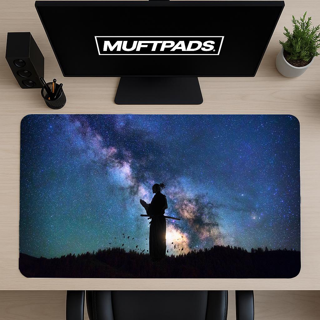 Vagabond Miyamoto Musashi Desk Mat: Galaxy Anime Gaming Mouse Pad - MUFTPADS