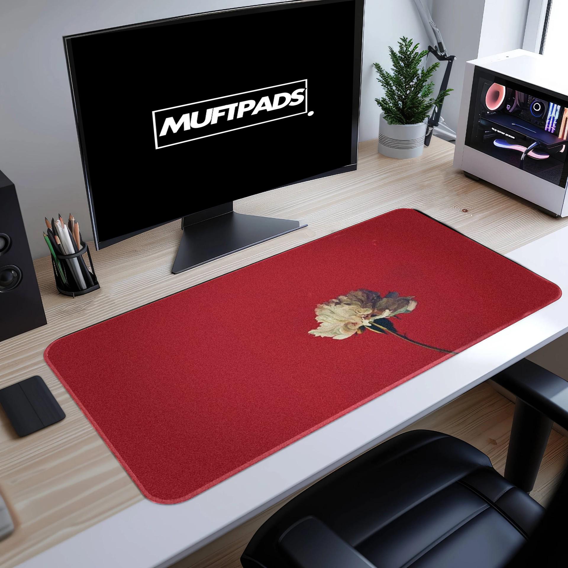 Vintage Cottagecore Floral Mouse Pad, Aesthetic Design for Office and Home, Unique Flower Mousepad for Computer Desk, Flower Mouse Pad - MUFTPADS
