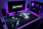 Mouse Pad – Leon Kennedy in Village Horror Scene, RE4 Remake Gaming Desk Mat, Capcom Fan Gift