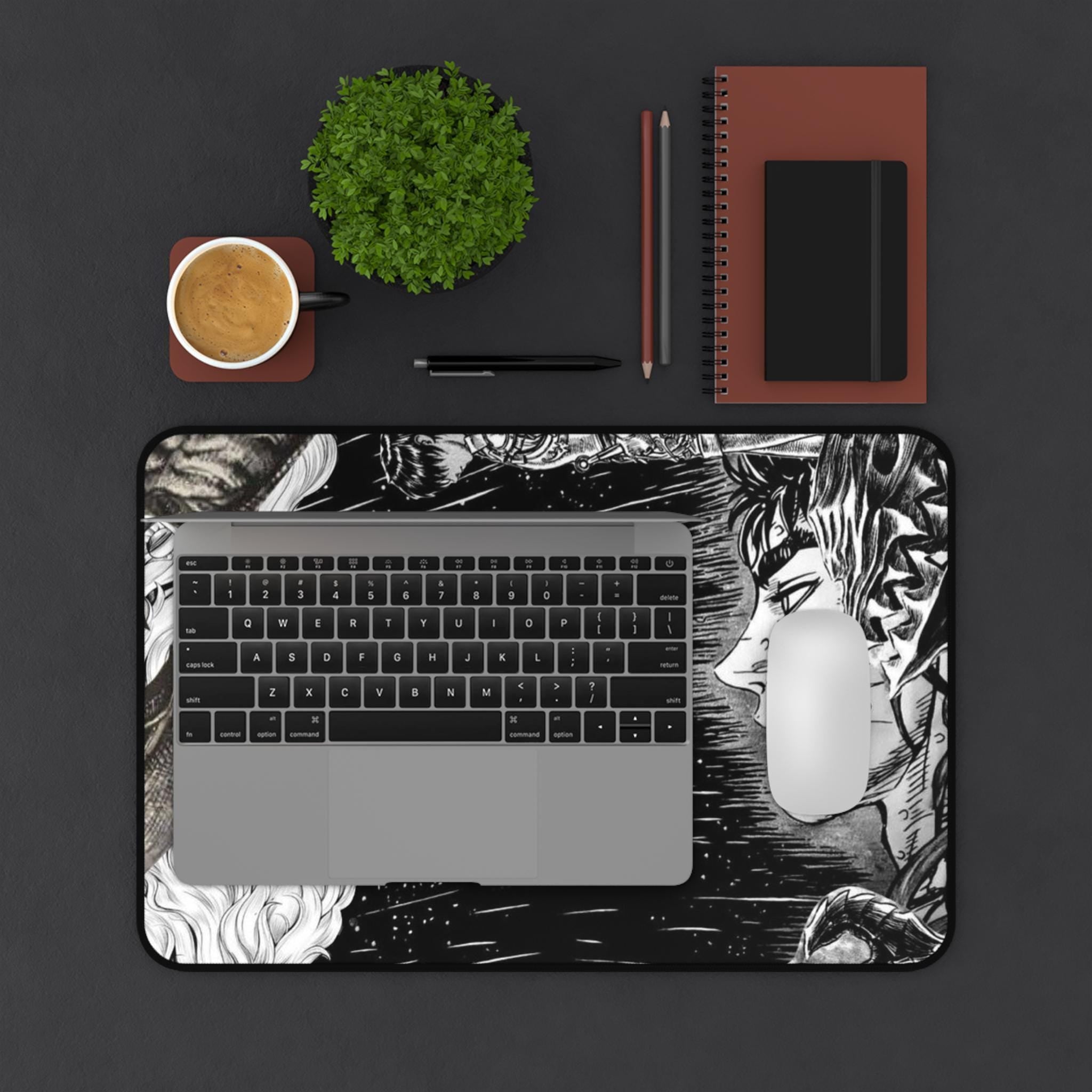 Berserk Guts and Griffith Desk Mat - Epic Manga Scene Mouse Pad, Ideal for Anime and Manga FansGift
