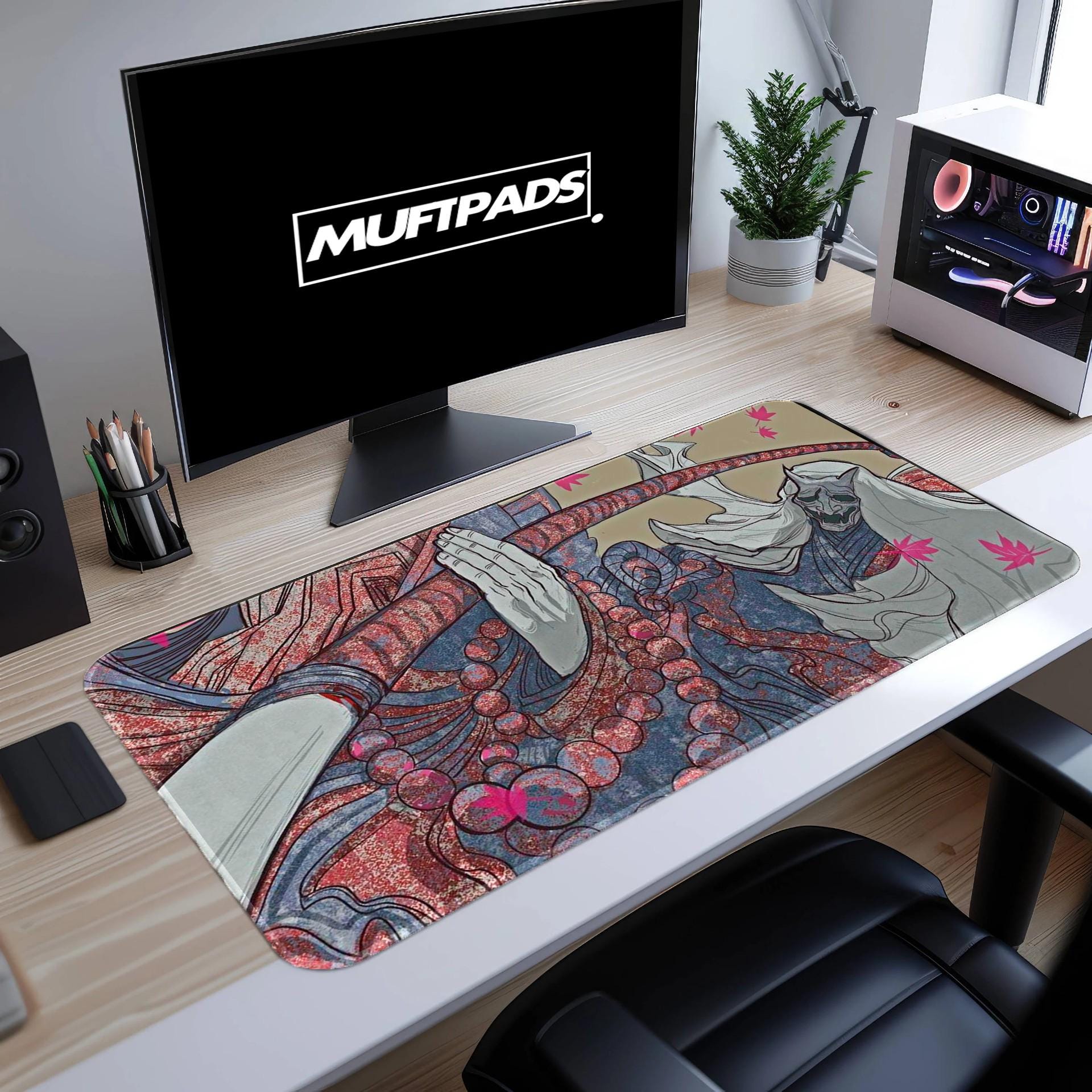 Oni Desk Mat, Mouse Pad - Large Waterproof Gaming Mousepad, Smooth Surface, Non-Slip Base for Office & Home Use