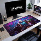 Valorant Desk Mat – Jett and Jinx Valorant Gaming Mouse Pad – Fps Gamer Gift – Valorant Setup – Gift For Valorant Gamer – Gaming Desk Decor
