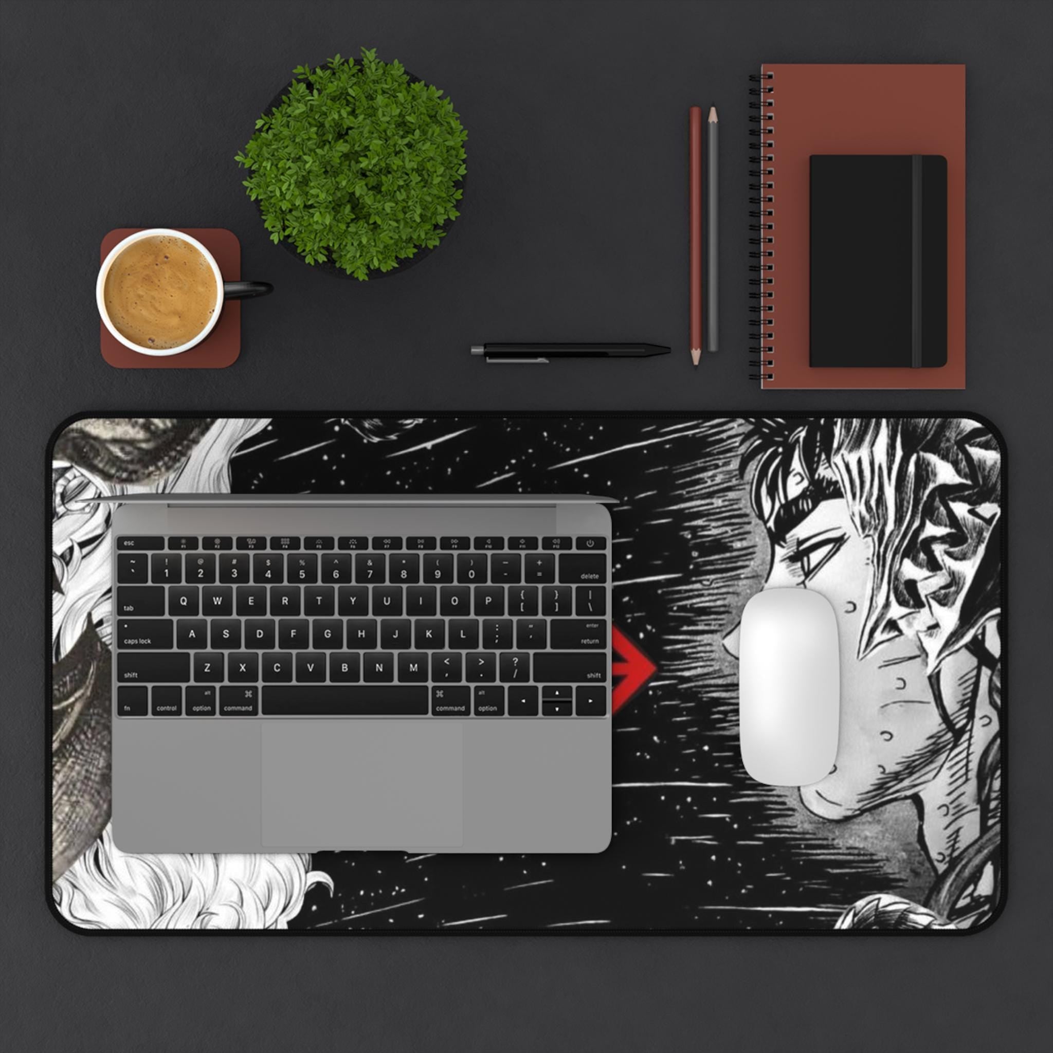 Berserk Guts and Griffith Desk Mat - Epic Manga Scene Mouse Pad, Ideal for Anime and Manga FansGift