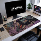 Dragon Desk Mat Mouse Pad: Vintage Art, Non-Slip Neoprene - MUFTPADS