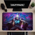 Valorant Desk Mat – Jett and Jinx Valorant Gaming Mouse Pad – Fps Gamer Gift – Valorant Setup – Gift For Valorant Gamer – Gaming Desk Decor