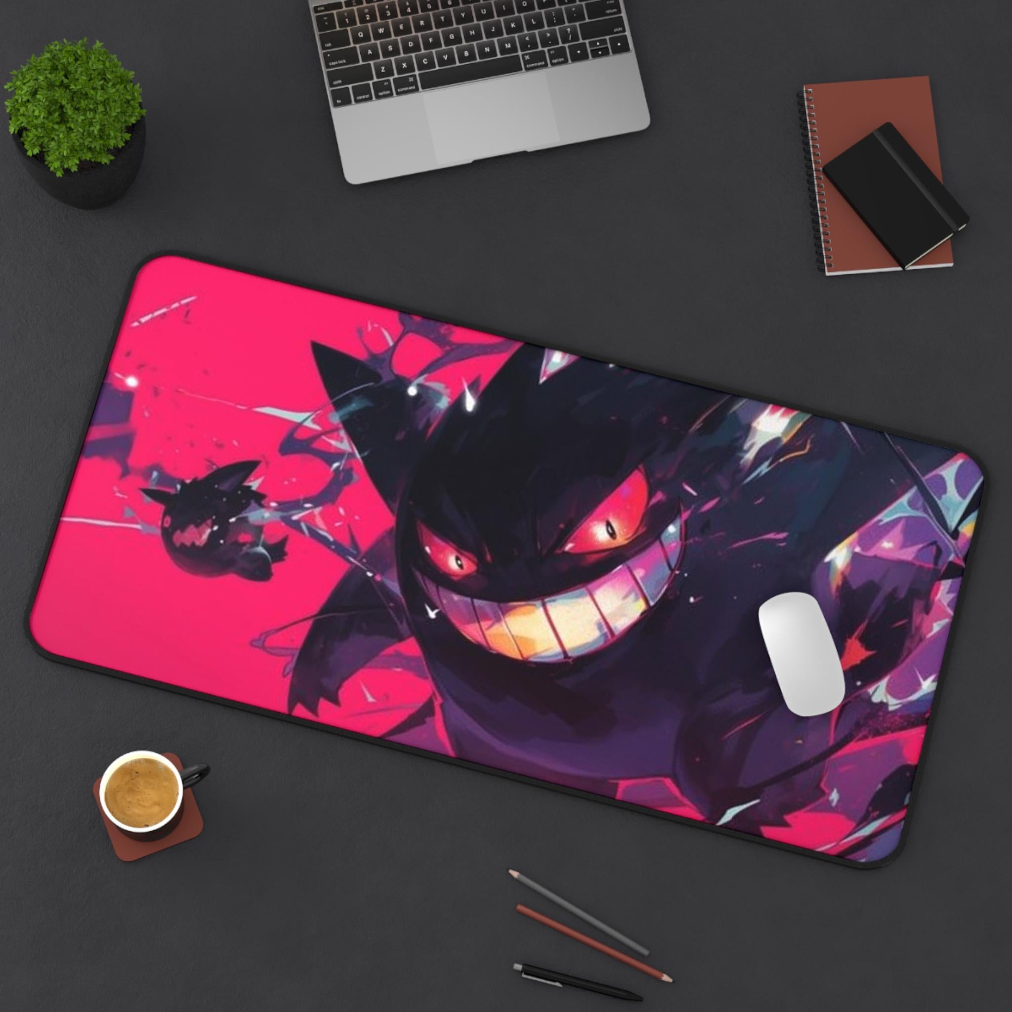 Gngar Haunting Grin Desk Mat - Essential Gaming Accessory for Fans, Spooky and Vibrant DesignMat - MUFTPADS