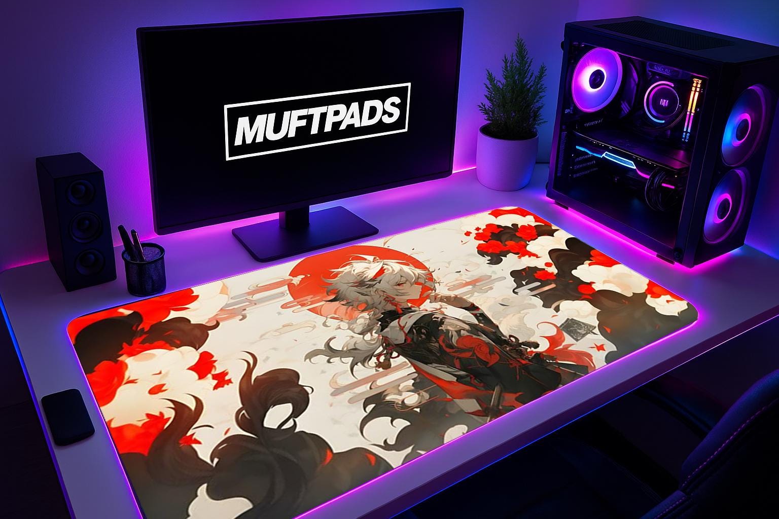 Genshin Impact Kazuha Mouse Pad, Gaming Mouse Pad, Desk Mat, Customize Mouse Pad, Game Mouse Pad