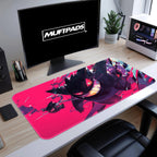 Gngar Haunting Grin Desk Mat - Essential Gaming Accessory for Fans, Spooky and Vibrant DesignMat - MUFTPADS