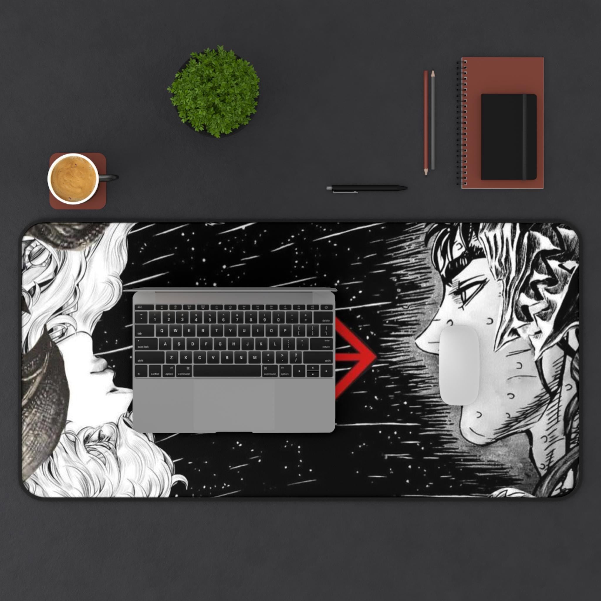 Berserk Guts and Griffith Desk Mat - Epic Manga Scene Mouse Pad, Ideal for Anime and Manga FansGift