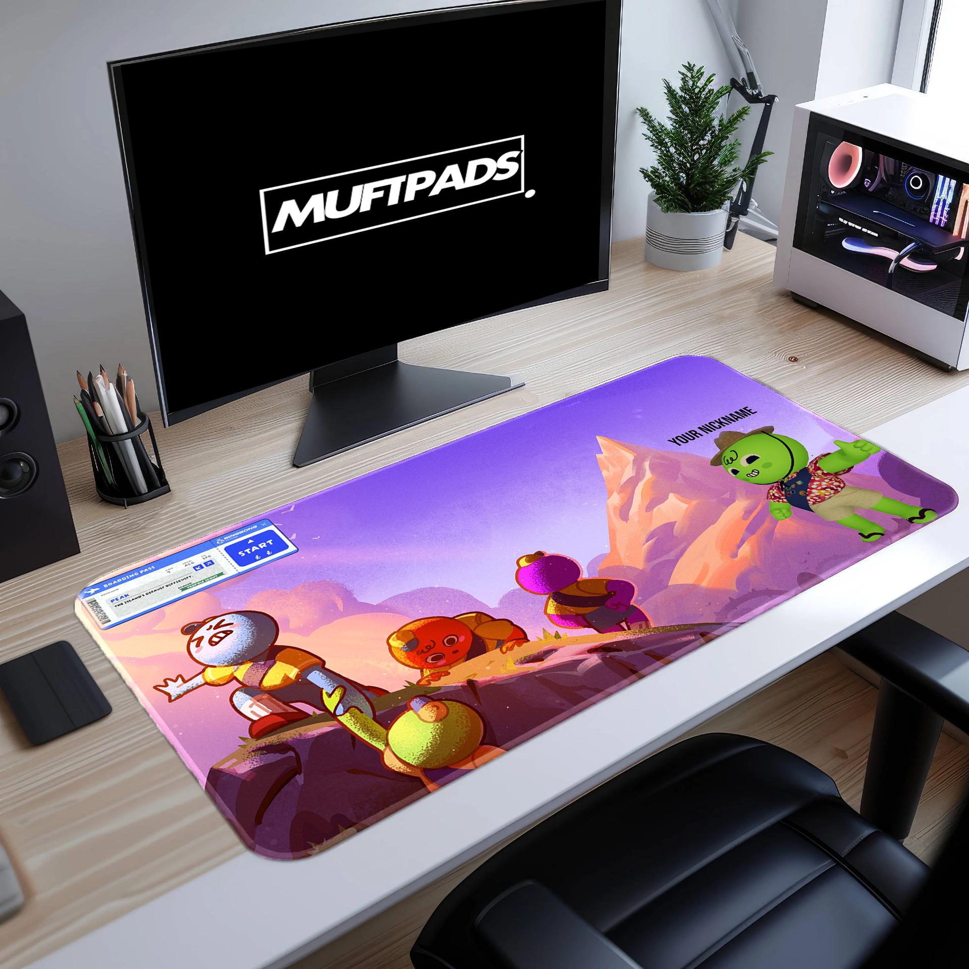 Customizable PEAK Mousepad Desk Mat Gamer Tag - MUFTPADS