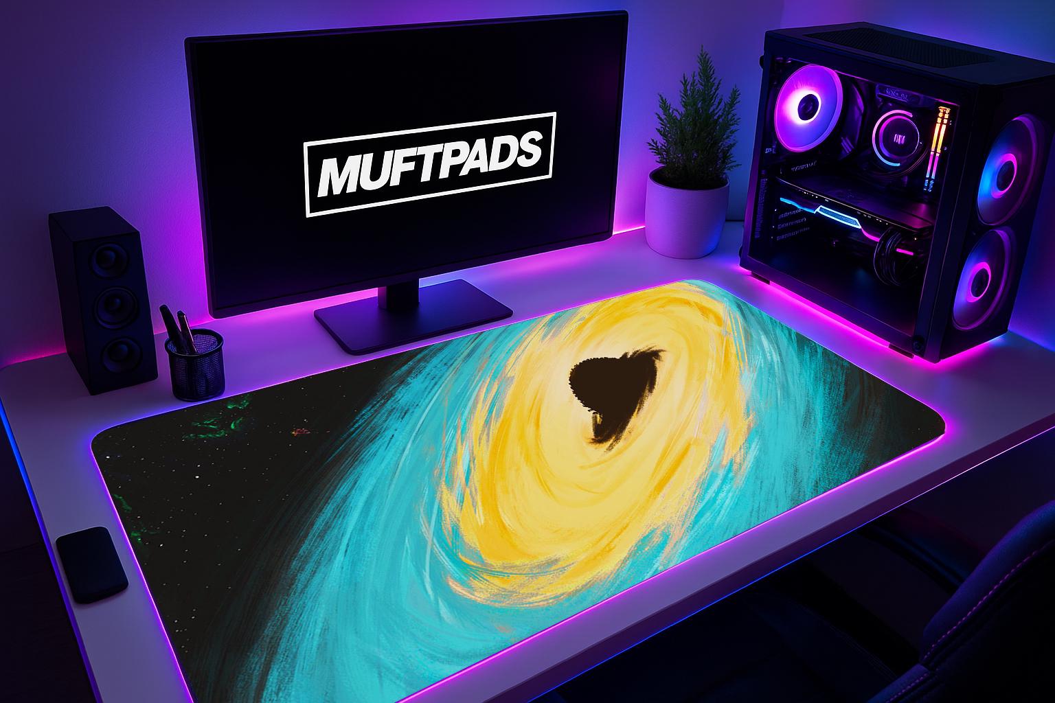Space Planets Mouse Pad, Space Desk Mat, Galaxy Mouse Pad, Colorful, Minimalist Desk Mat, xl Mouse Pad, Gaming Mouse Pad, Gaming Mouse Pad