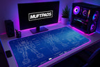 Gundam Blueprint Gaming Desk Mat | Gundam Design Mouse Pad | Perfect Gift for Robot Enthusiasts | Anime Mousepad | Gift for Gamer - MUFTPADS