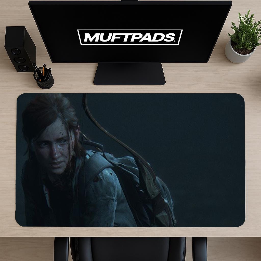 The Last of Us Desk Mat | Ellie Williams Mouse Pad | Large Desk Pad | Gaming Desk Decor