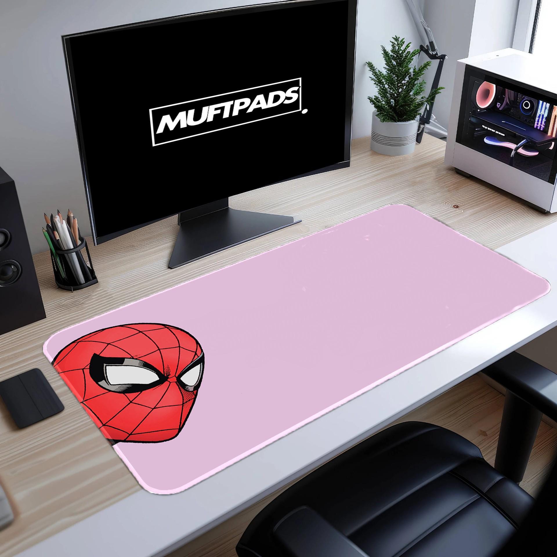 Spiderman Anime Desk Mat: Large Gamer Mouse Pad - MUFTPADS