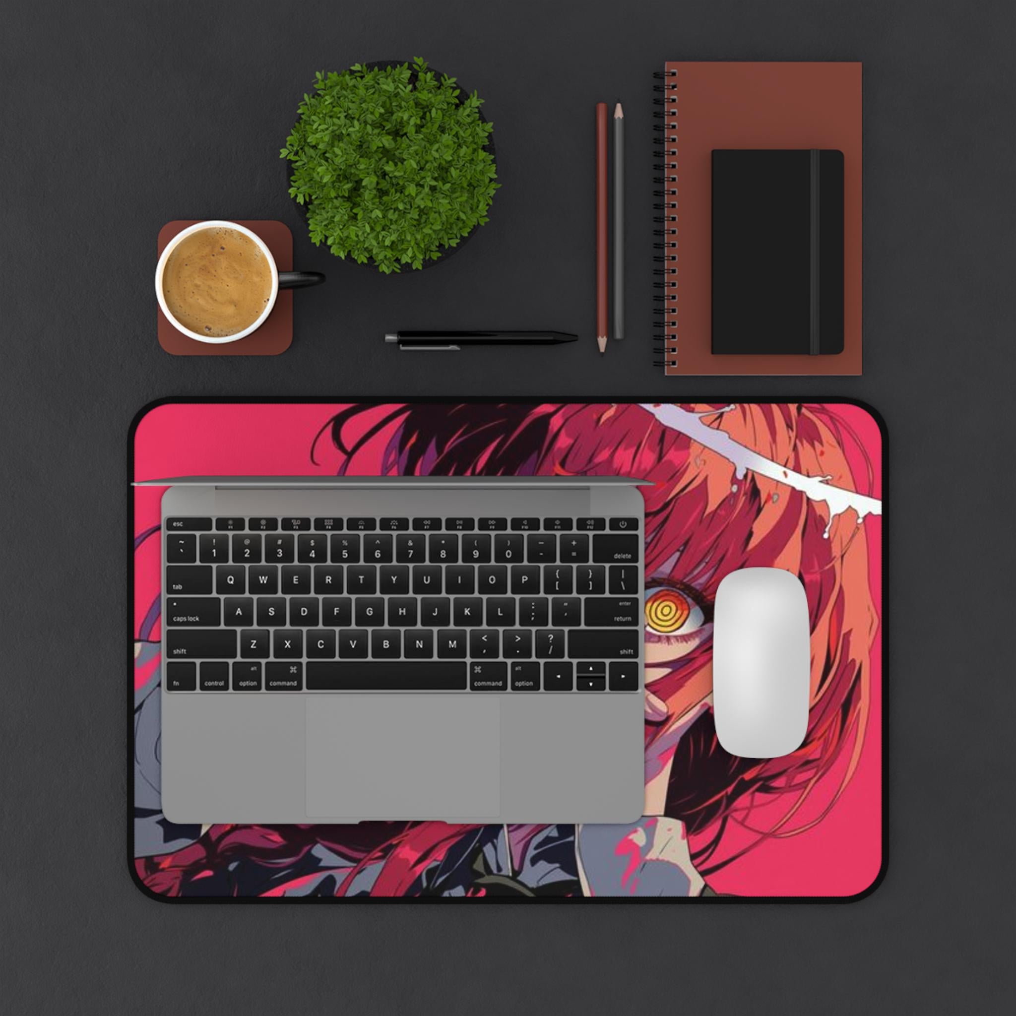 Makima Desk Mat Chainsaw Man makima Anime Mouse Pad Gift Anime Desk Mat makima csm Desk mat Manga deskmat for him chainsaw man gift for him - MUFTPADS