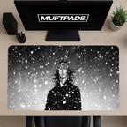 Miyamoto Musashi Mouse Pad: Samurai Ink Art Desk Mat - MUFTPADS