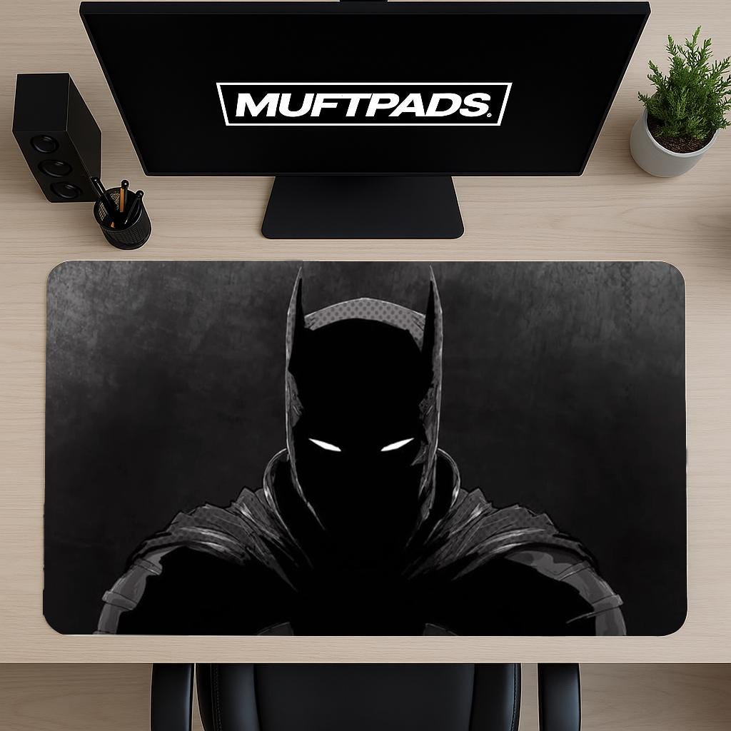 Noir Comic DeskMat, Gaming Desk Mat, Geek placemat, Colorful Large Desk Pad, Eco-Friendly Desk pad, Colored Large Mouse Pad, Comic Fan Gift.