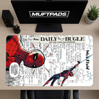 Spider-Man Comic Strip Mouse Pad – Vintage Marvel Panels with Daily Bugle News, Hero Desk Mat, Superhero Fan Gift - MUFTPADS