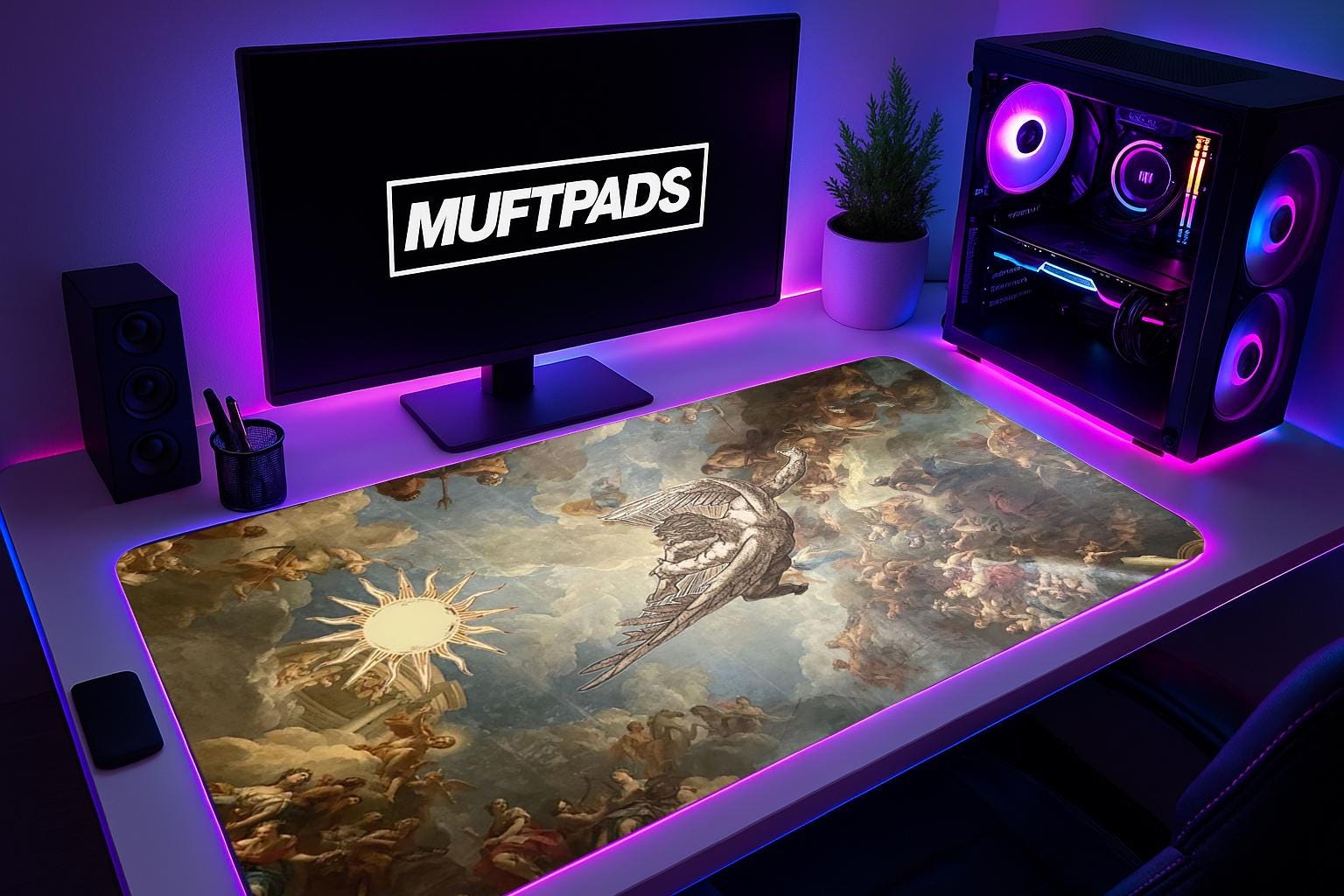 Renaissance Desk Mat: Greek Mythology Art Mousepad - MUFTPADS