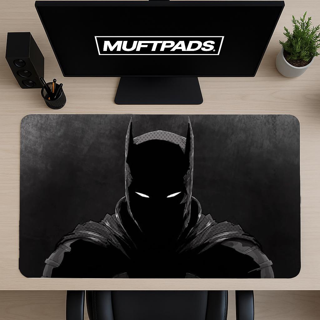 Noir Comic Desk Mat: Large Gaming Mouse Pad, Geek Decor