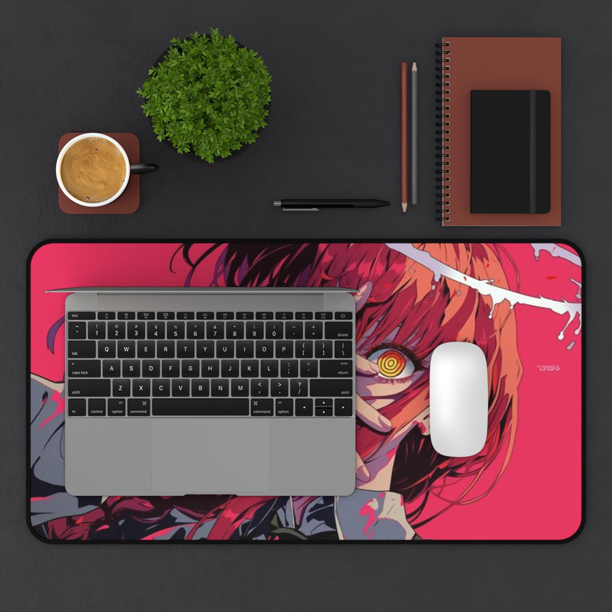 Makima Desk Mat Chainsaw Man makima Anime Mouse Pad Gift Anime Desk Mat makima csm Desk mat Manga deskmat for him chainsaw man gift for him - MUFTPADS