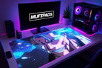 Skull Desk Mat Gaming Mouse Pad Anime Geek Desk Mat Gift for Gamer Anime Lover XL Mousepad Anime Desk Mat Ichigo Mousepad