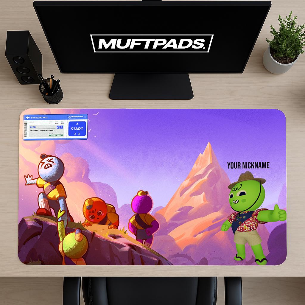 Customizable PEAK Mousepad Desk Mat Gamer Tag - MUFTPADS