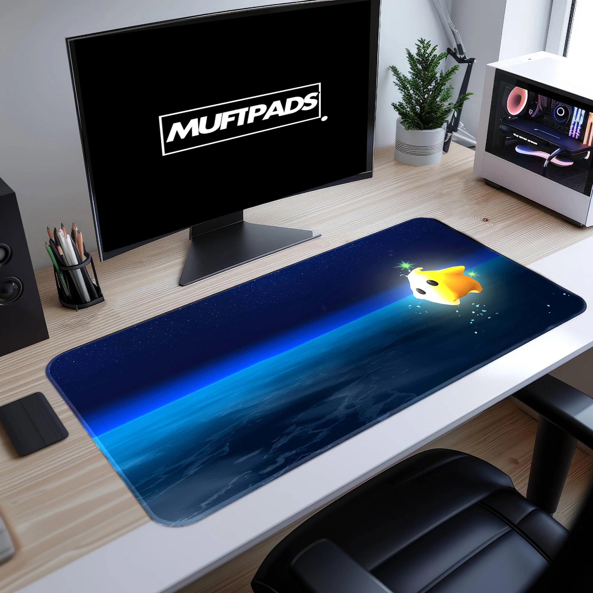 Mario Galaxy Luma Star Desk Mat - Gaming Mouse Pad - MUFTPADS