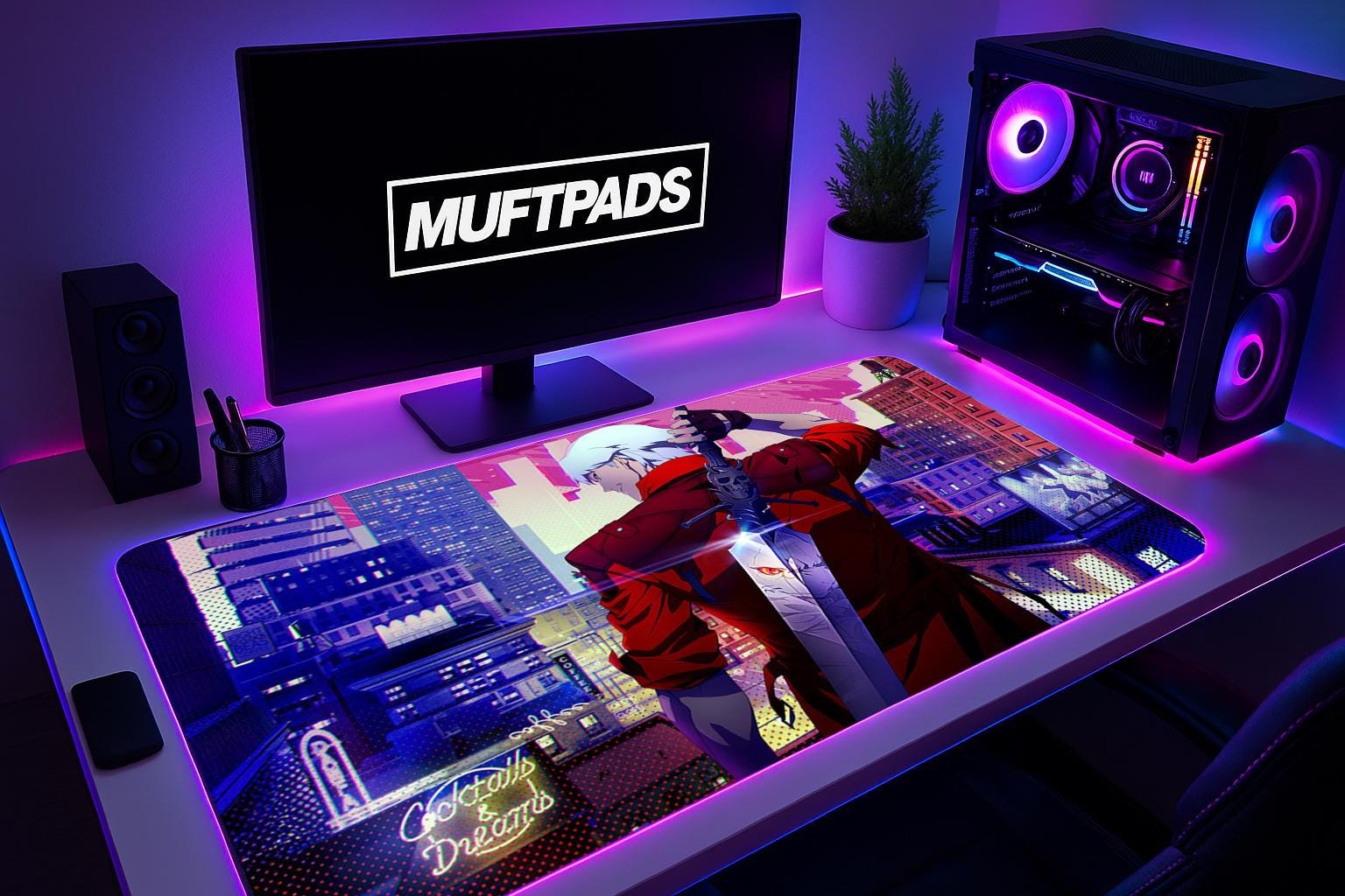 DMC Devil May Cry Mouse Pad • Dante Mouse Pad • Gaming Mouse Pad • Customized Mouse Pad • Game • Anime • Desk Mat