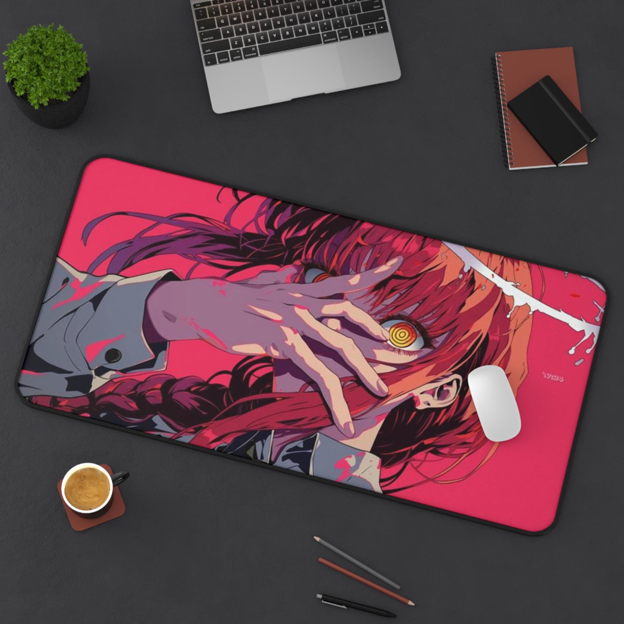 Makima Desk Mat Chainsaw Man makima Anime Mouse Pad Gift Anime Desk Mat makima csm Desk mat Manga deskmat for him chainsaw man gift for him - MUFTPADS