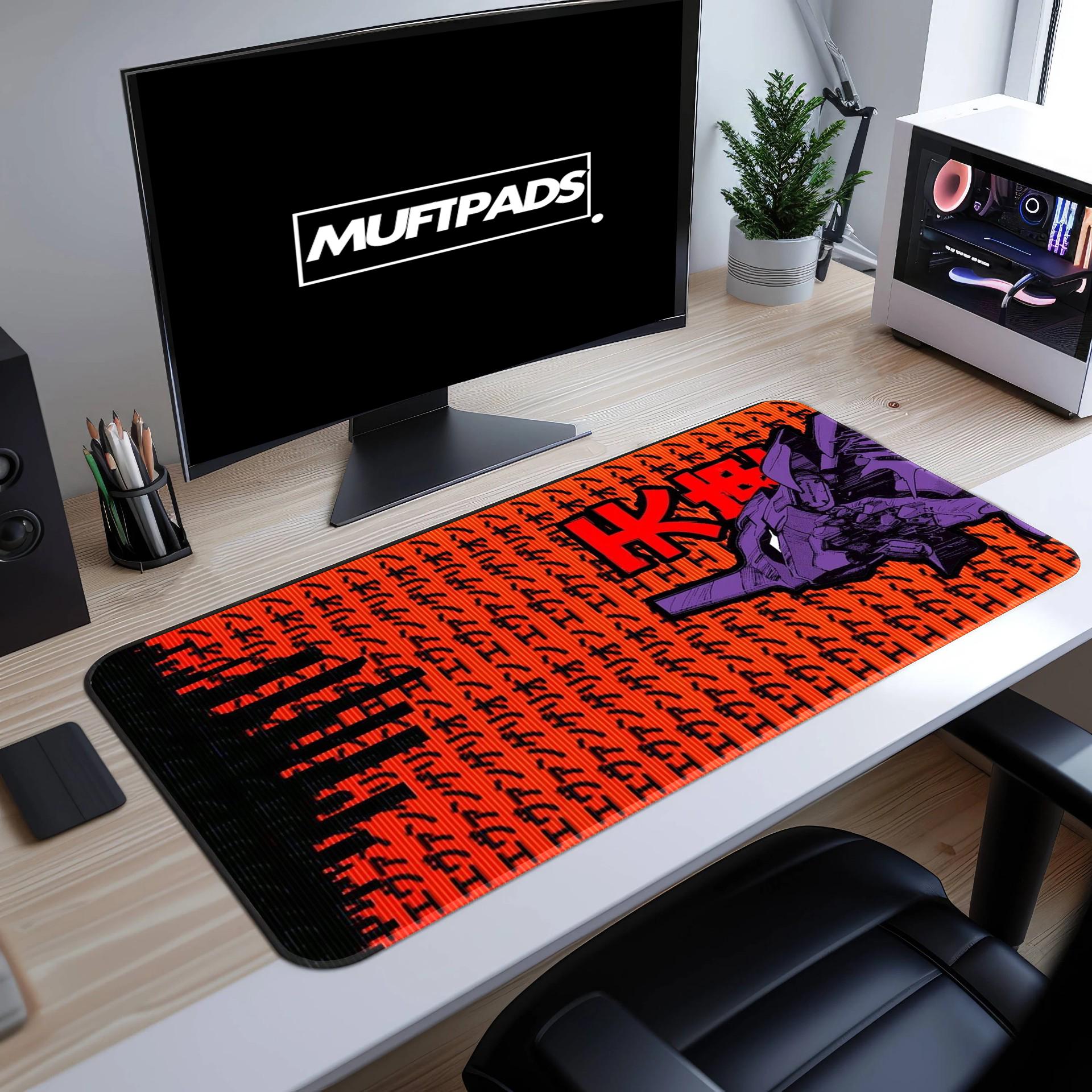 Evangelion Unit-01 Rampage Desk Mat - Neon Genesis Mouse Pad, Anime Gaming Mat, Mecha Fan Gift - MUFTPADS