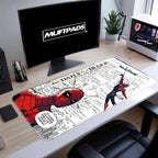 Spider-Man Comic Strip Mouse Pad – Vintage Marvel Panels with Daily Bugle News, Hero Desk Mat, Superhero Fan Gift
