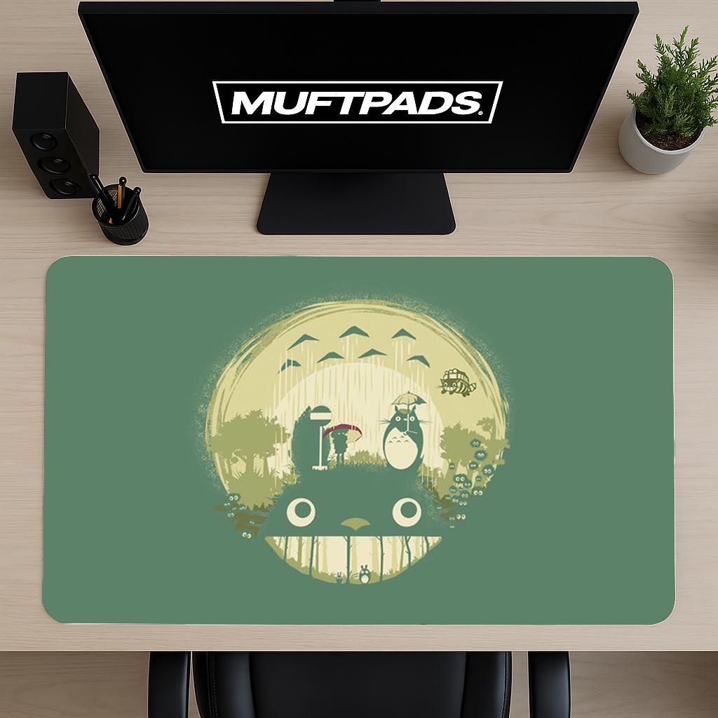 Totoro Desk Mat: Anime My Neighbor Totoro Kawaii Mouse Pad - MUFTPADS