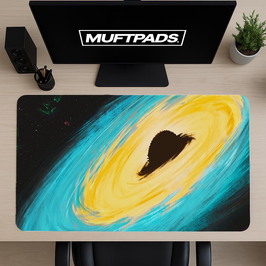 Galaxy Desk Mat: Space Planets, Colorful Gaming Mouse Pad - MUFTPADS