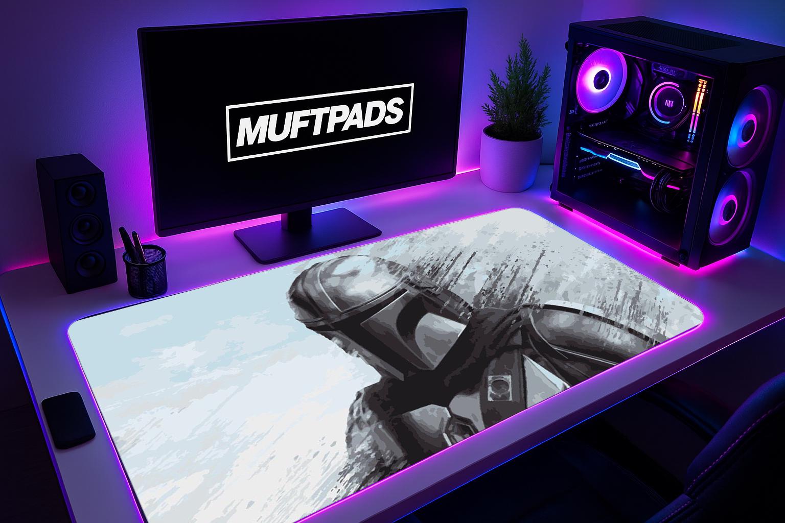 The Mandalorian Mouse Pad, Gaming Mouse Pad, Desk Mat, Customize Mouse Pad, Game Mouse Pad - MUFTPADS
