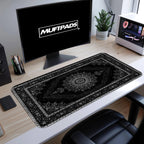 Persian Carpet Mouse Pad: Elegant Medallion Desk Mat - MUFTPADS