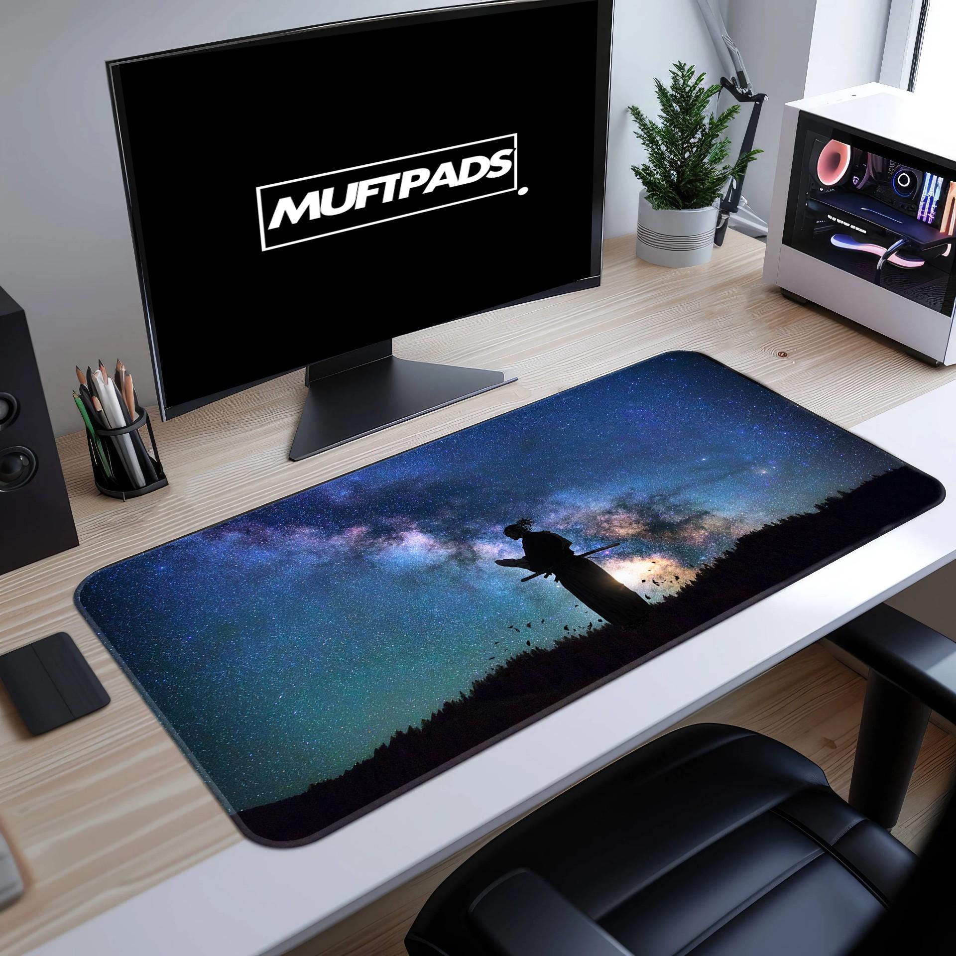 Vagabond Miyamoto Musashi Desk Mat: Galaxy Anime Gaming Mouse Pad - MUFTPADS