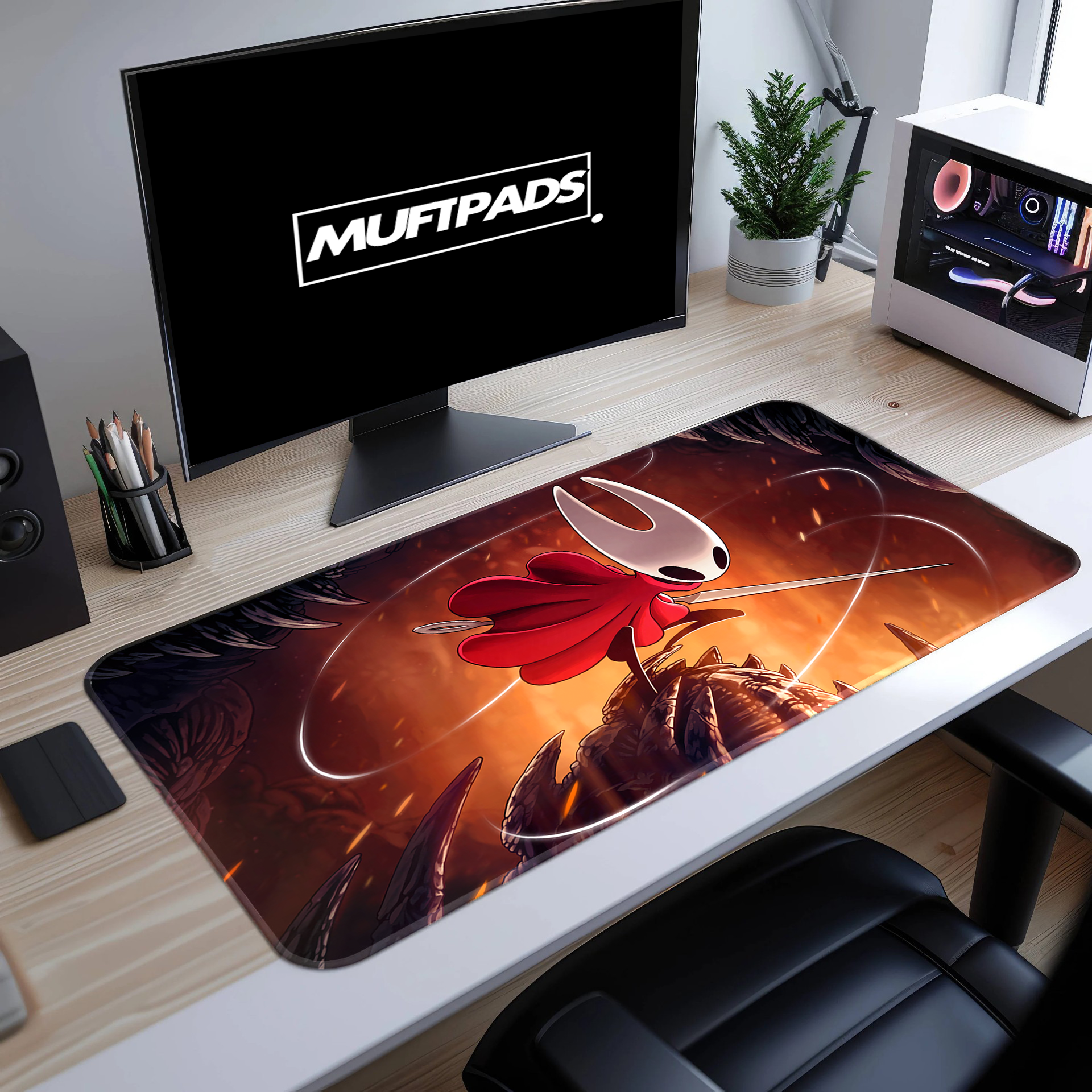 Hollow Knight Silksong Mouse Pad – Hornet Gaming Desk Mat, Large Indie Game Desk Accessory - MUFTPADS