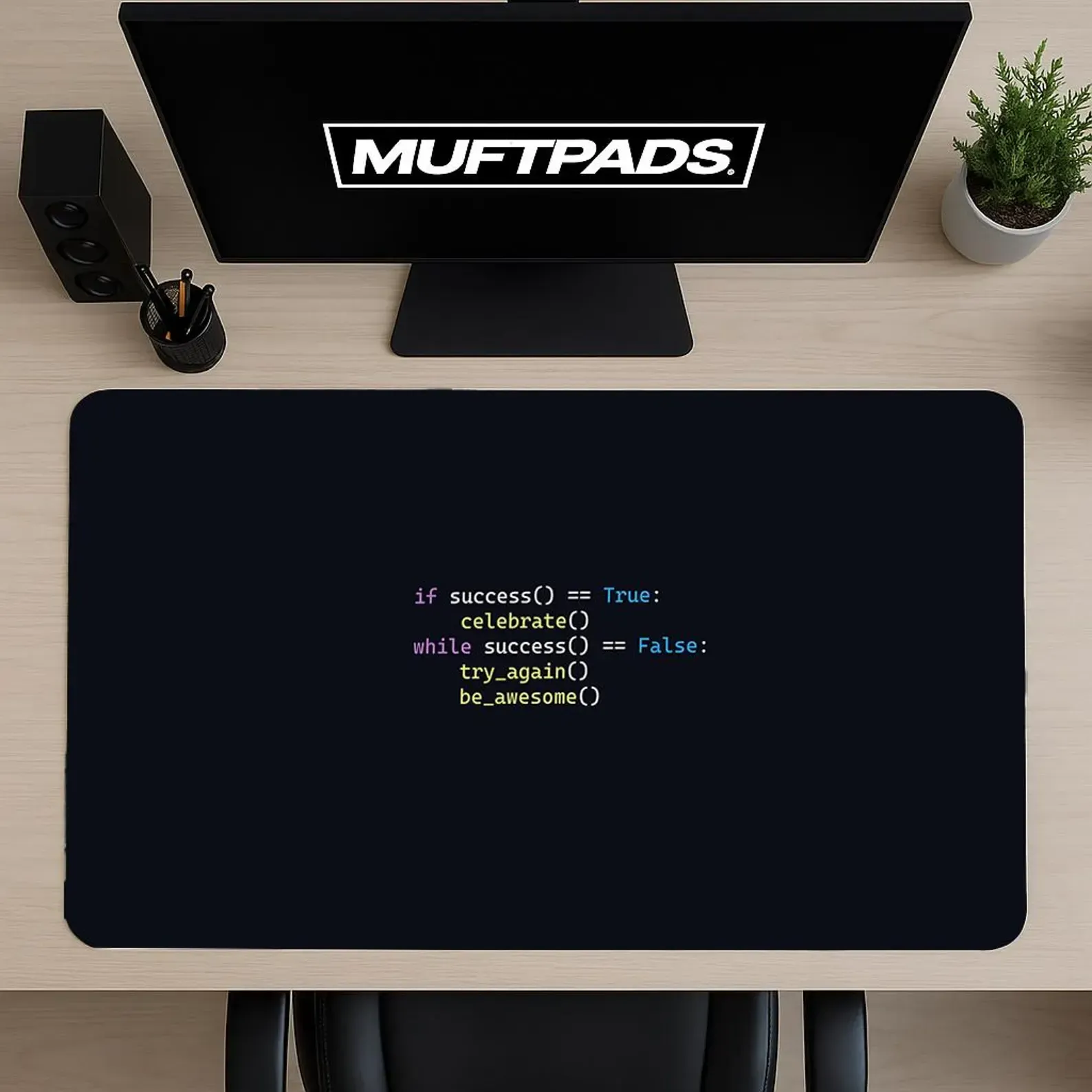 Programming Quote Mouse Pad – Code Desk Mat – Developer Desk Setup