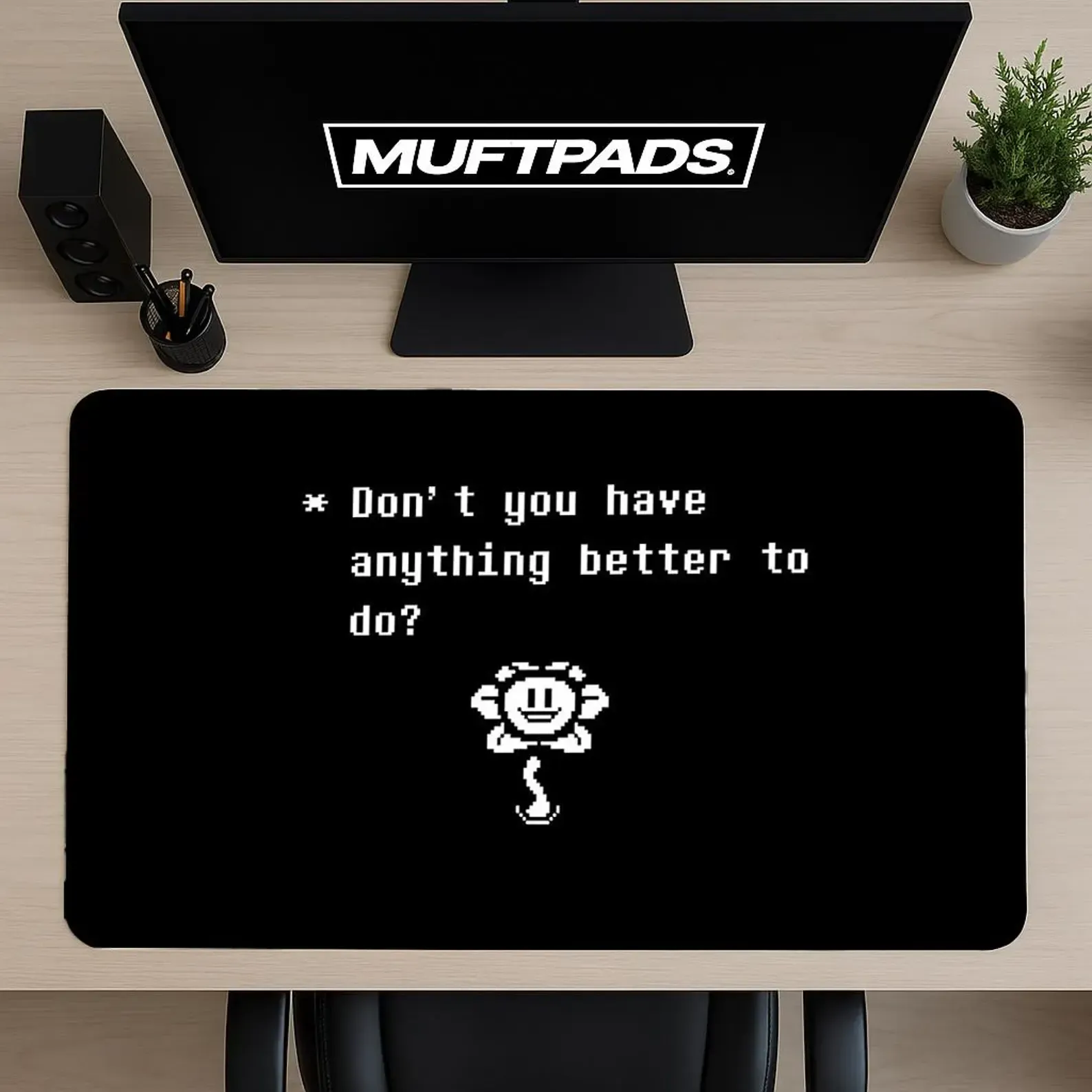 Funny Meme Mouse Pad with Quote Get Away from My Computer Desk Mat