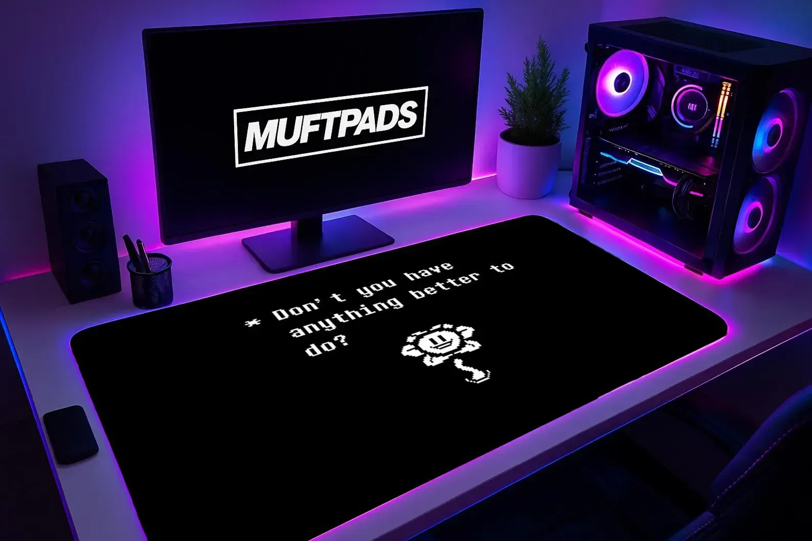 Funny Meme Mouse Pad with Quote Get Away from My Computer Desk Mat