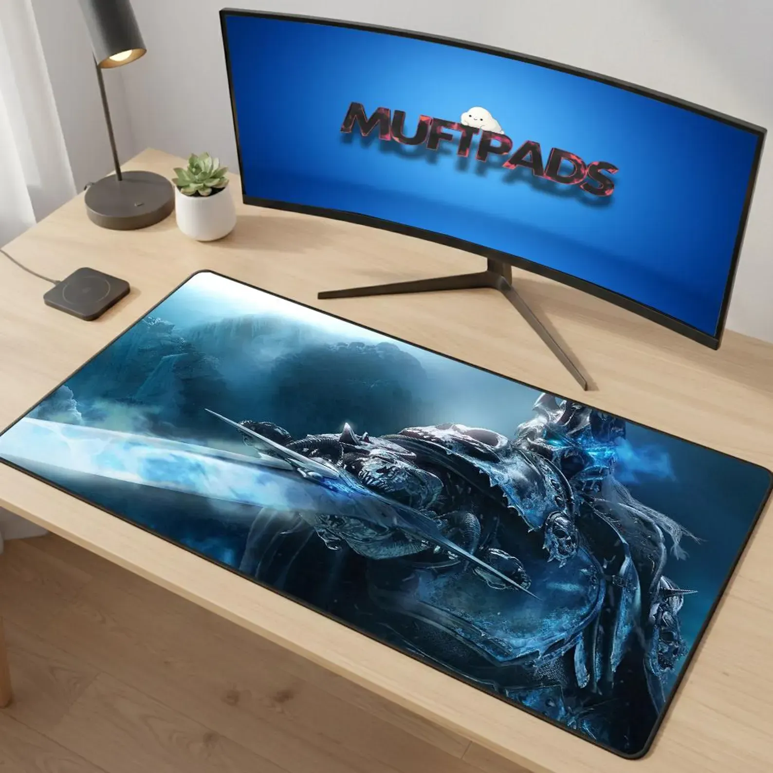 Arthas Lich King Desk Mat, World of Warcraft Gaming Mouse Pad